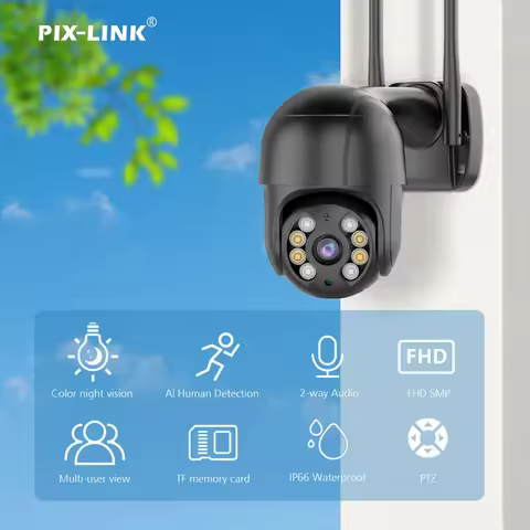 4MP WiFi Camera WiFi Surveillance Camera Night Vision PTZ Auto Tracking IP Camera Security Protectio