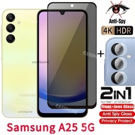 Samsung A25 5G Private Tempered Glass Anti-Spy Full Cover Screen Protector Anti Peek Privacy Film Fo