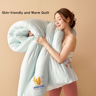 High Density Knitted Cotton Quilt Insert Antibacterial Corn Fiber Fluffy Comforter Soft Skin-Friendl