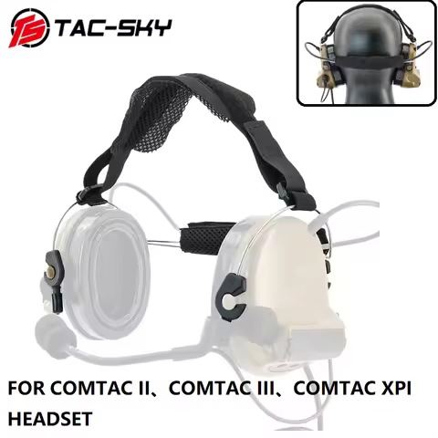 TAC-SKY Tactical Walkie-talkie headset Headband Accessori for COMTAC shooting headphones active nois