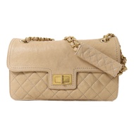 CHANEL 牛皮皮革2.55鏈帶肩背袋