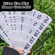 Mini Size Massage Number Sticker 1-240 Mini Size Number Sticker/ 1-240 Number Sticker/ Massage Numbe