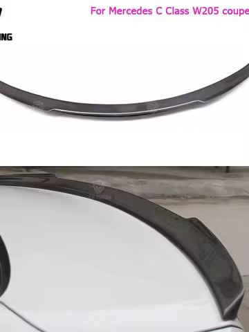 FD Style For 2014-20 Mercedes C-Class W205 Spoiler Carbon Fiber Rear Trunk Spoiler wing C200 C250 C3