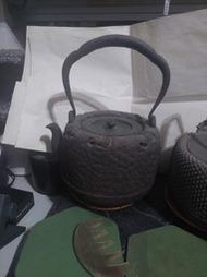 日本古董 岩口 道安形  龍文堂 2700cc 鐵壺 鐵瓶
