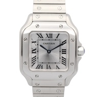 【二手】卡地亞 Santos de Cartier SM WSSA0082 銀色不鏽鋼女士腕錶