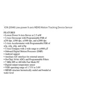 -20948 Low Power 9 MEMS Motion Tracking Device Sensor