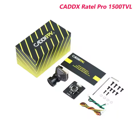 CADDX Ratel Pro 1500TVL Super WDR 4.5V-27V 4:3/16:9 NTSC/PAL CMOS FPV Starlight Night Vision Blackli