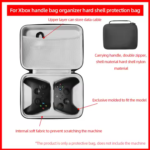 Portable Carrying Case for PS5/PS4/Switch/Xbox DualSense Gamepad Storage Bag Shockproof Travel Dual 