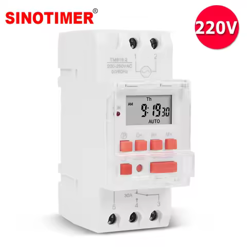 Heavy Load Digital Timer Switch Programmable 7 Days 24hrs Automatic Switch for LED Lighting Loading