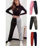 Unisex Two Toned Jogger Pants High Quality Track Pants high waist Drape Pants