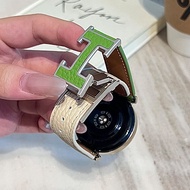 สายนาฬิกา GT5 หนังแท้ หัวเข็มขัดแม่เหล็กแบบพับ สำหรับผู้ชายและผู้หญิง สายนาฬิกา GT5 รุ่นใหม่ สายนาฬิ