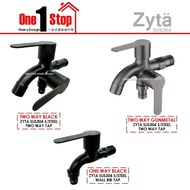 🌈ZYTA🌈 BLACK OR GUNMETAL TWO WAY TAP & WALL BIB TAP