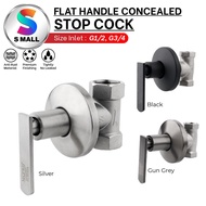 MCPRO Shower G1/2" G3/4" Flat Handle CONCEALED STOP ANGLE VALVE Control Stopcock - SSB21F / SSGY23F / SS20F