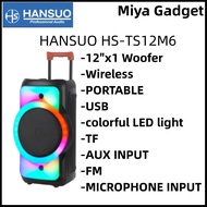 HANSUO 40 watt power trolley speaker HS-TS12M6 Lithium battery speaker