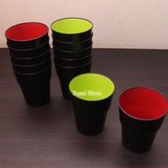 [3 & 6 Pcs] Japanese Plastic Ramen Drinking Glasses Japanese Plastic Glasses/ Ling Ling Spaylater 0%