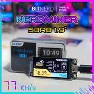 Nerdminer S3R8 1.9 Inch IPS LCD Screen Bitcoin Solo Lottery Win Block 3.125 BTC