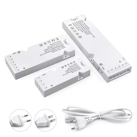 LED Driver for Cabinet Lamp Strip 18W/24W/36W/60W/100W AC110-250 to DC12V Lighting Transformer Power