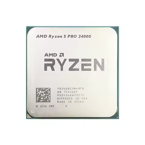 AMD Ryzen 5 PRO 2400G R5 PRO 2400G R5 2400G 3.6 GHz Used Quad-Core Eight-Thread 65W CPU YD240BC5M4MF
