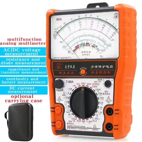 NJTY 88A Analog Multimeter Mechanical High Precision Buzzer Overload Protection Universal Table Inte