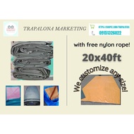 20X40ft ORIGINAL LONA TOLDA TRAPAL MARUYAMA PGFLEX JAPAN. 100% EXTREMELY DURABLE COVER PROTECTION