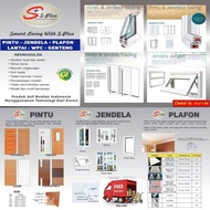 UPVC Pintu Jendela Plafond Produk S Plus suku cadang