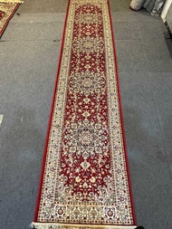 Persian carpets hall runner cotton silk size 300x66 cm from Turkey 🇹🇷