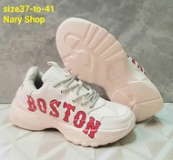 พร้อมส่ง : รองเท้า MLB bigball chunky P boston สีแดง