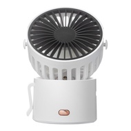 Mini Portable Rechargeable Fan 1000mAh Battery Neck Hanging Desktop Clip on Clothing Waist Cooling C