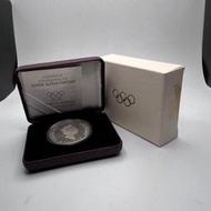 PS383  加拿大1996年15元 奧運紀念925銀幣 盒裝 附證如圖 直徑 40.0mm 重量 33.63g