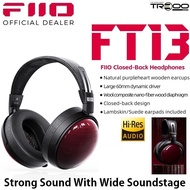 FiiO FT13 60mm Dynamic Driver Wooden Earcups Closed-Back Over-Ear Headphone