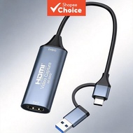 4K HDMI Video Capture Card HDMI to USB 3.0 Type-C for Gaming Live Streaming TV