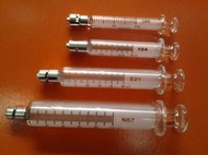 日本原裝進口1ml 2ml 5ml 10ml 20m鎖牙式玻璃注射筒 不鏽鋼針頭 玻璃針筒 鐵針頭 點膠針頭 玻璃注射器