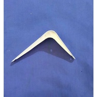 SIKU White wall shelf elbow 3x4 inch (7.5x10cm) iron elbow salon/ loud speaker/ book shelf price 1 p