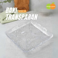 BTKB 158 Large Transparent Food Grade Tray 30cm x 30cm