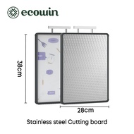 Ecowin เขียงสเตนเลส 316 ป้องกันโรคราน้ําค้าง และต้านเชื้อแบคทีเรีย ของใช้ในครัวเรือน สองด้าน เขียงผั