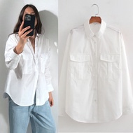 White Two Pocket Blouse 75280