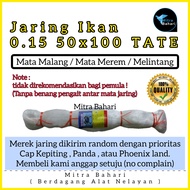 JARING IKAN 0.15 50X100 TATE (MATA MALANG) PUKAT 0.15 | JARING SENAR 015 | JARING IKAN COD | PUKAT SENAR 0.15