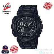 [OFFICIAL CASIO WARRANTY] Casio G-Shock GA-100BT-1A Men's Analog Digital Black Resin Strap Watch