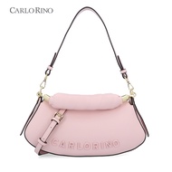 Carlo Rino Light Pink Logogram 3-Way Shoulder Bag