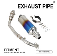 ท่อไอเสียรถจักรยานยนต์ JFG MOTO สำหรับ Z125 Z125 PRO