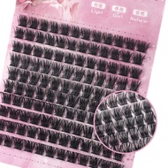 ขนตาปลอมรูปลูกกระจับ 3 มิติที่ทำจากวัสดุธรรมชาติ ความหนา 0.07 มม. ความยาว 8-14 มม. แพคผสม 10 แถว 120