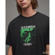 ALL SAINTS Autumn Alien Pattern Cotton Short sleeved T-shirt