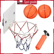 XI Small Basketball Wall Mount Dunks Rims Hanging Boards with Mini Basketballs Kits