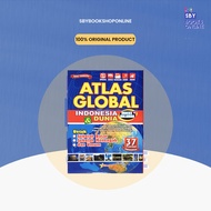Buku ATLAS Global Edisi Terbaru 37 Provinsi Ukuran Besar 225 cm x 31 cm Kertas HVS Atlas + Index Hal