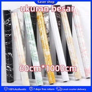 Wallpaper dapur anti minyak dan panas motif Stiker Marmer Marble Glossy Tebal Pelapis Lemari Meja Kayu Kaca Kulkas Pintu Kamar Mandi Stiker Dinding Dapur Anti Air Minyak Tahan Panas Bahan PVC