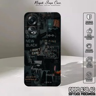 Softcase Hp Oppo A38 4G - Casing Oppo A38 4G Motif AESTH - Case Hp Oppo A38 4G - Silicone Hp Oppo A3