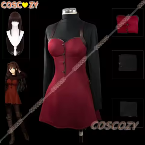 Aoko Aozaki Cosplay Costume From Mahoutsukai No Yoru Anime Role Play Outfit for Women Dress Wig for 
