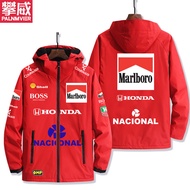 Mens F1 Racing Jacket Outerwear Windproof Autumn Winter Coat Supporters Clothing McLaren Team Racing
