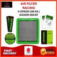 AIR FILTER RACING SCHORL SUZUKI V-STROM 250 SX | GIXXER 250/SF