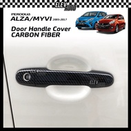 Perodua Alza Myvi 2005 - 2017 Glossy Carbon Door Handle Cover SE Lagi Best Icon Perodua Accessories